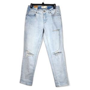 Garage Girlfriend Jeans Spence Bleach Distressed Ripped Relaxed Fit Size 7